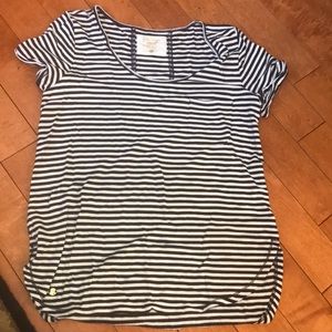 Navy and white striped Lilly Pulitzer luxletic top